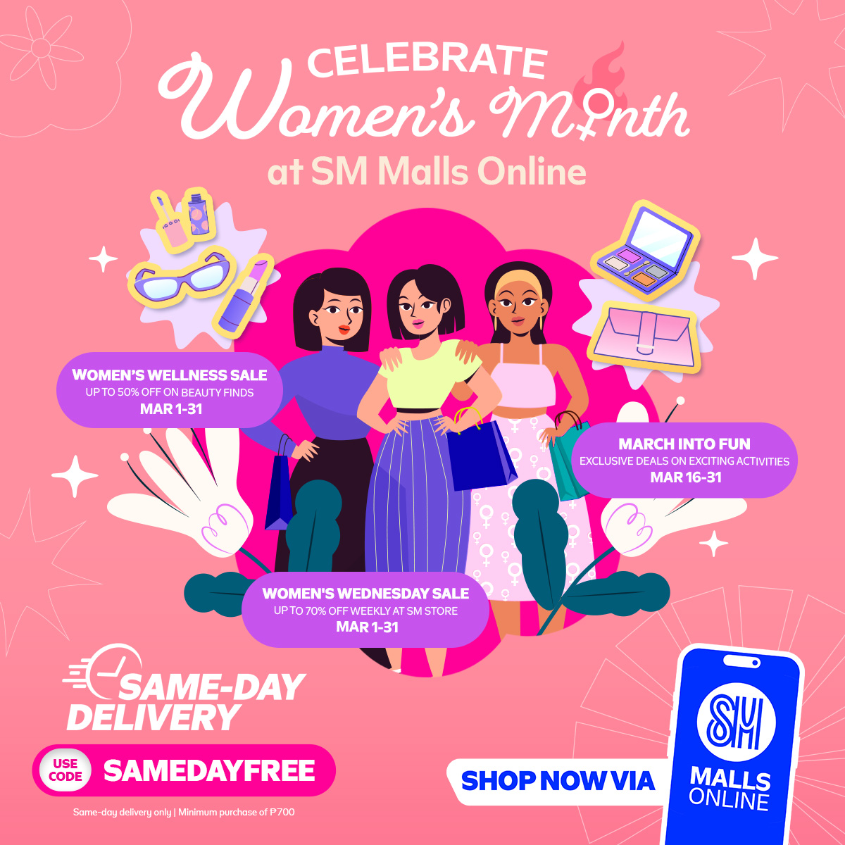 Celebrate Women's Month with SMMalls Online!