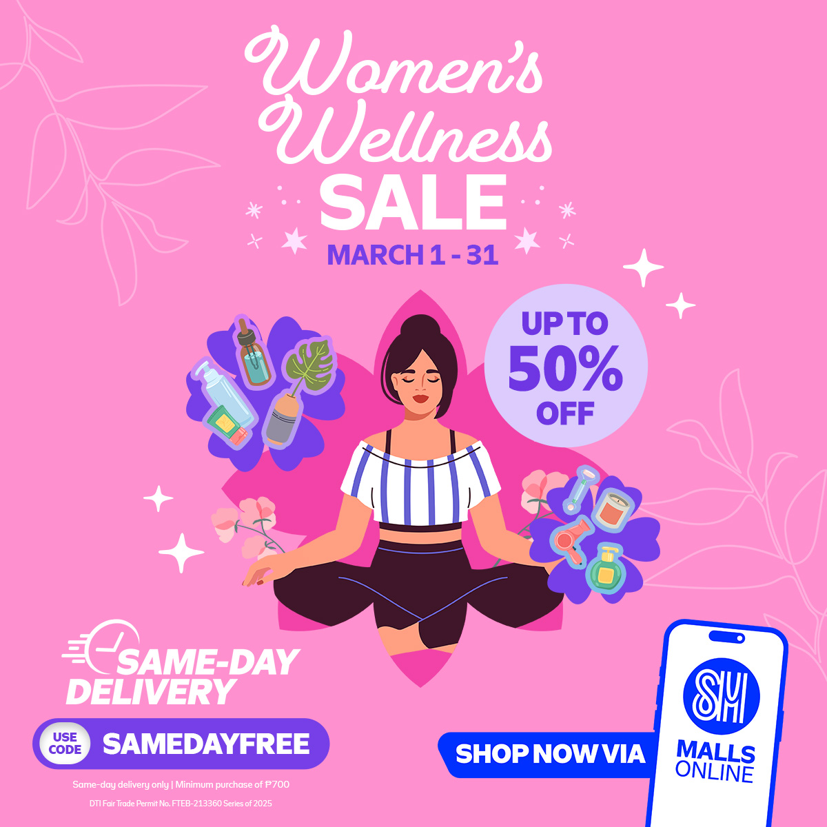 Women's Wellness Essentials Up to 50% OFF on SM Malls Online